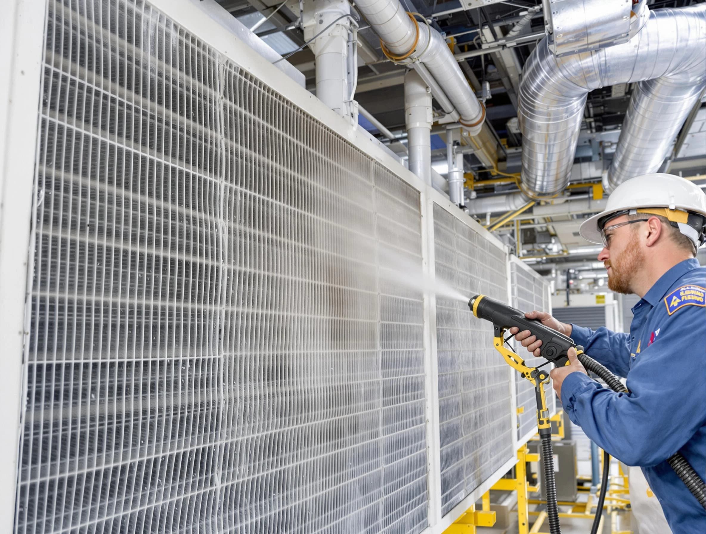 Professional commercial coil cleaning by Villa Rica Air Duct Cleaning in Villa Rica