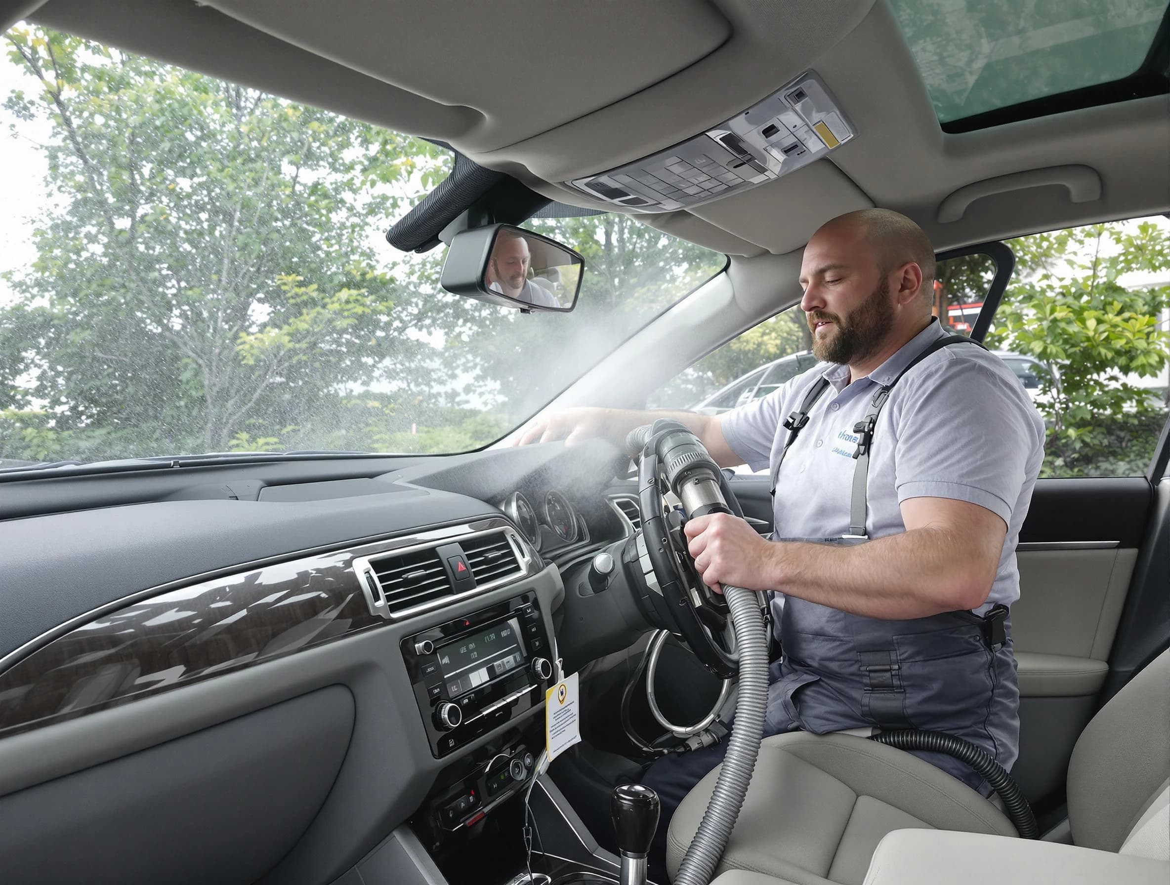 Villa Rica Air Duct Cleaning specialist performing professional car duct cleaning in Villa Rica