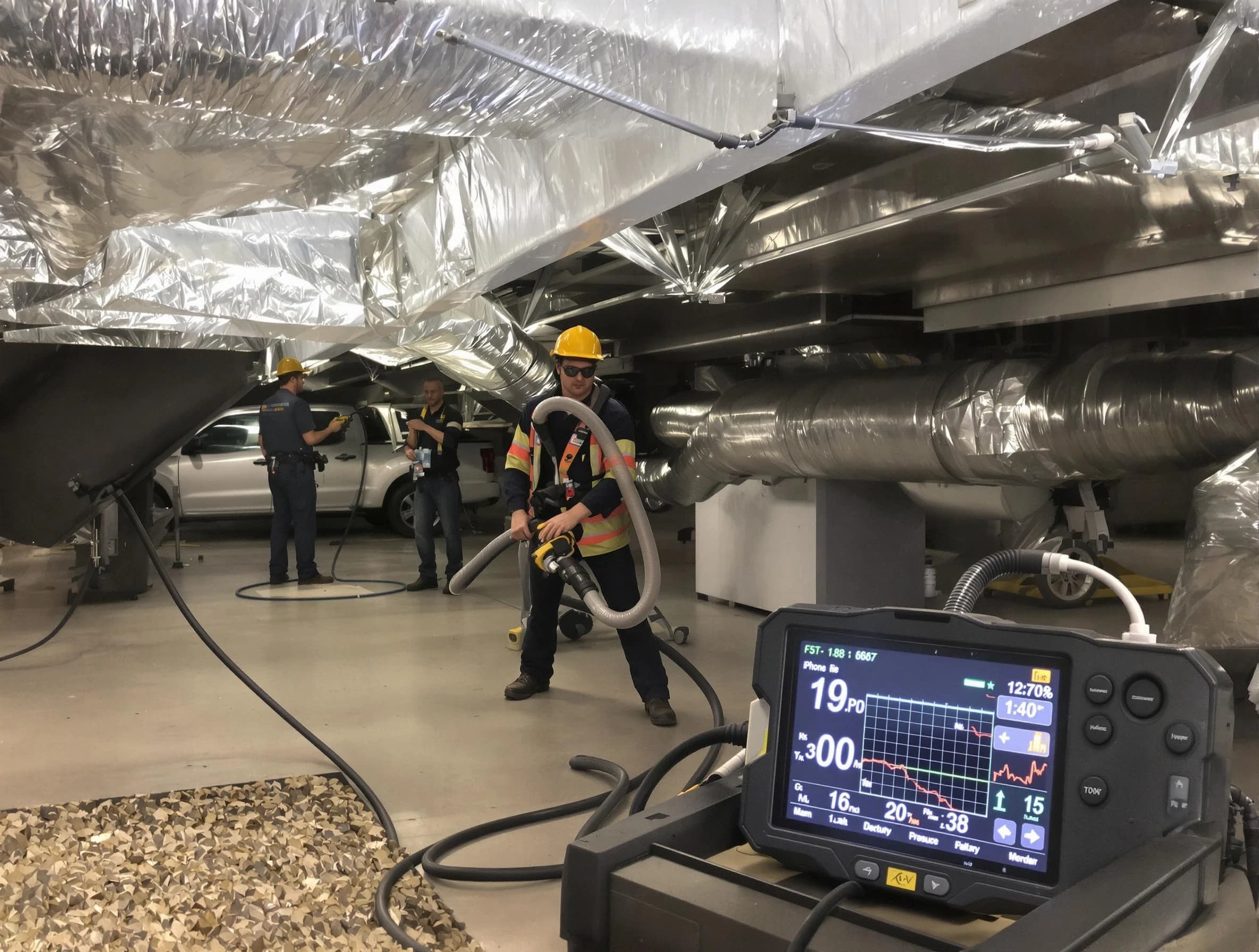 Professional negative pressure duct cleaning by Villa Rica Air Duct Cleaning in Villa Rica