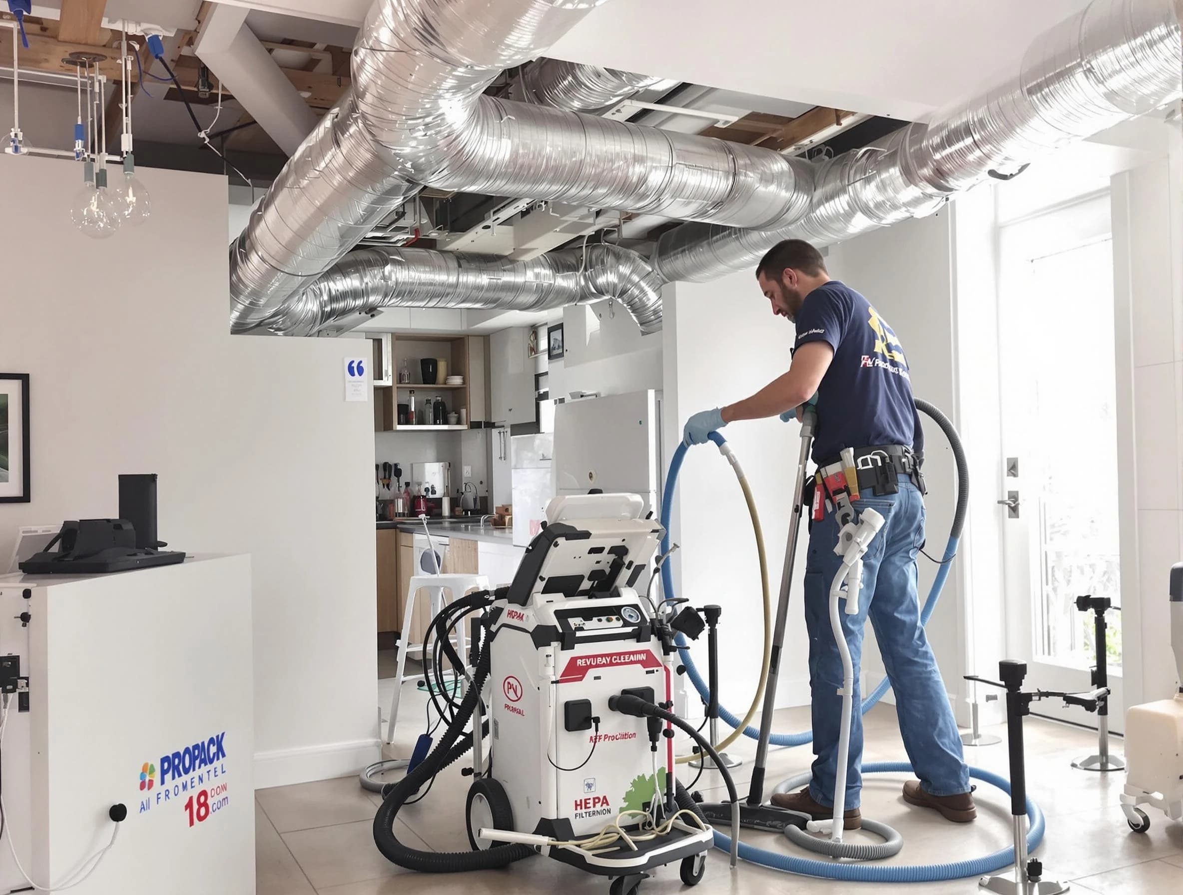 Villa Rica Air Duct Cleaning technician performing advanced pure duct cleaning with specialized equipment in Villa Rica