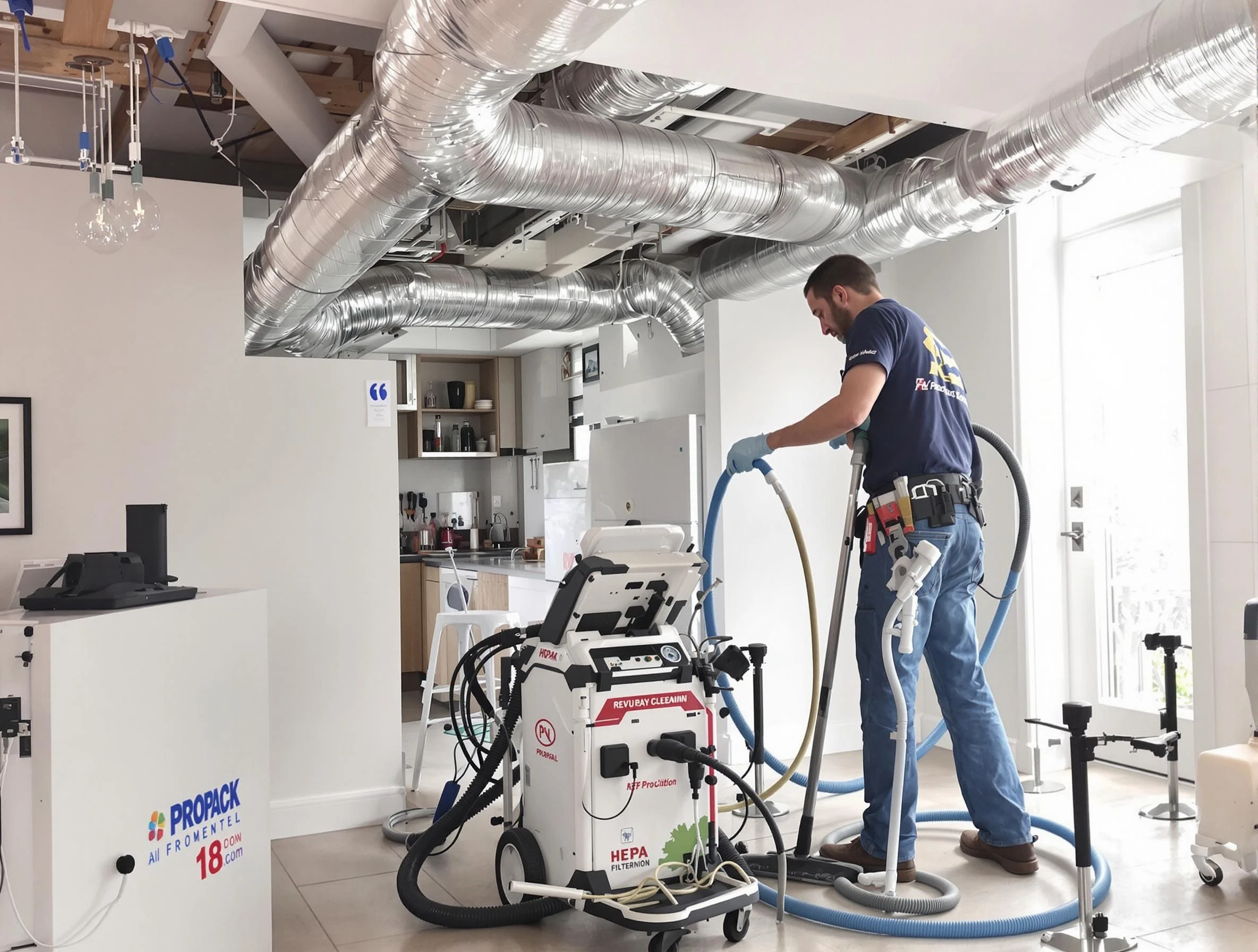 Villa Rica Air Duct Cleaning technician performing advanced pure duct cleaning with specialized equipment in Villa Rica